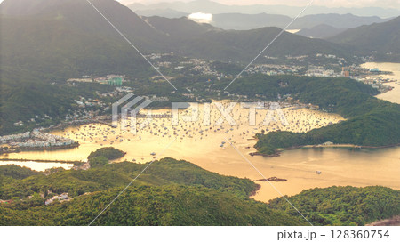 June 21 2025 Hebe Haven Marina Scenic Coastal View Boats Hong Kong 128360754