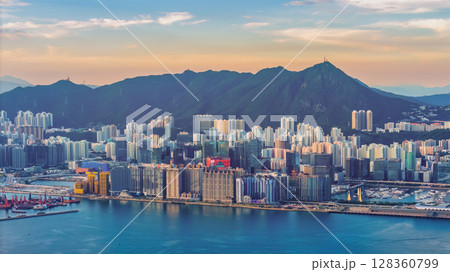 June 24 2025 Tai Hang Urban Neighborhood Residential Hillside View Hong Kong 128360799