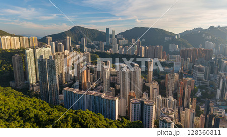June 24 2025 Tai Hang Urban Neighborhood Residential Hillside View Hong Kong June 24 2025 Tai Hang Urban Neighborhood Residential Hillside View Hong Kong 128360811