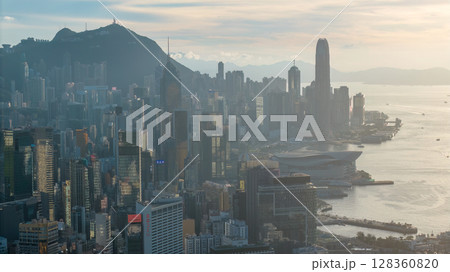June 24 2025 a Central Hong Kong Skyline Modern Urban Cityscape View June 24 2025 a Central Hong Kong Skyline Modern Urban Cityscape View 128360820