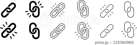 リンクに関するアイコンセット 128360968