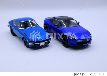 青い国産スポーツカー（ミニカー）　イメージ 128361414