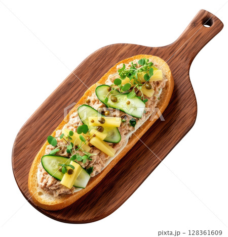 Slow Cooked Rabbit Rillettes Spread on Crisp...のイラスト素材 [128361609] - PIXTA
