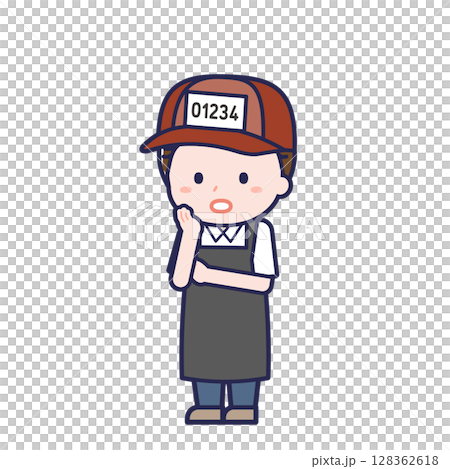 Fishmonger / Diagonal / Male 20 Fishmonger / Diagonal / Male 20 128362618