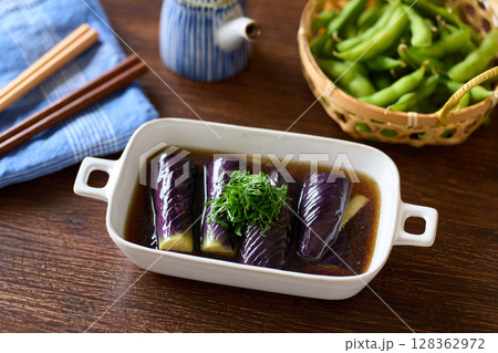 茄子の揚げ浸し 茄子の揚げ浸し 128362972