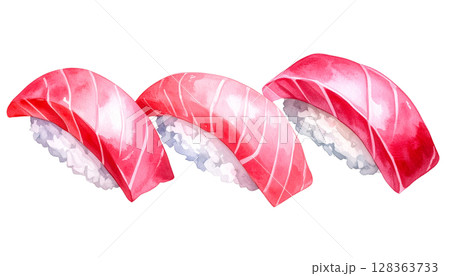 お寿司のイラスト 128363733