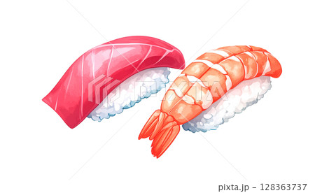 お寿司のイラスト 128363737