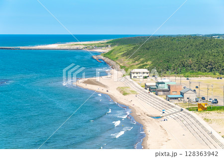 青い海 (角田浜海水浴場) 青い海 (角田浜海水浴場) 128363942