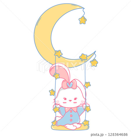 bunny in the sky 128364686