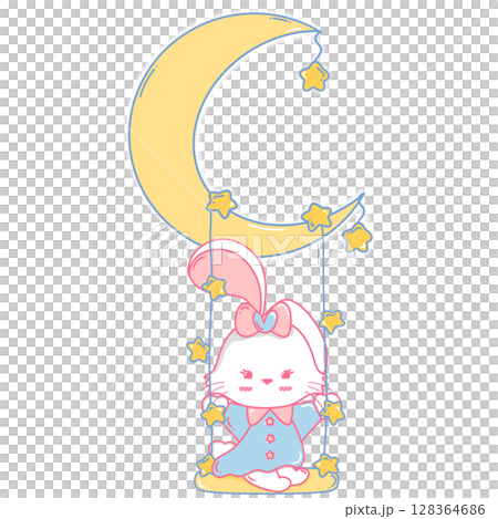 bunny in the sky 128364686