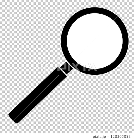 検索アイコン虫眼鏡の絵文字イラスト 128365052