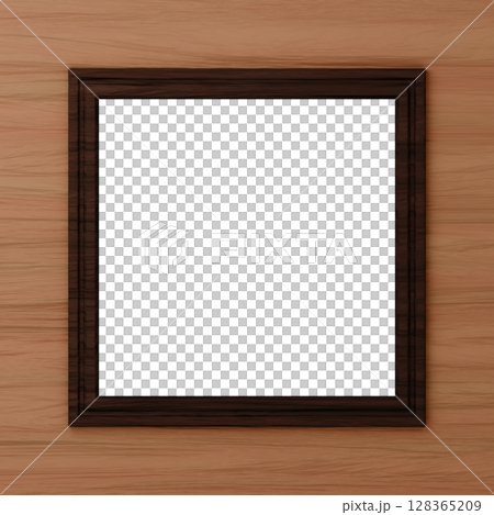 3D素材_額縁_正方形_黒 128365209
