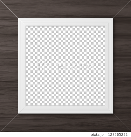 3D材質_框架_方形_白色 128365231