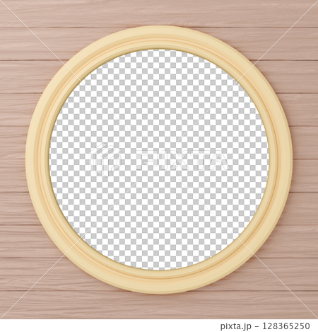 3D material_picture frame_round_yellow 3D material_picture frame_round_yellow 128365250