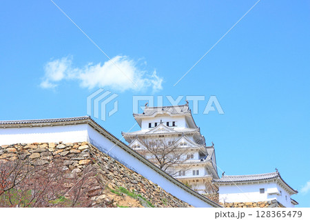 兵庫県姫路市、国宝姫路城の風景 128365479
