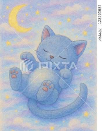 寝ている子猫 128365682
