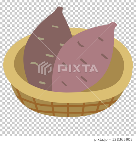 Sweet potatoes in a colander 128365905