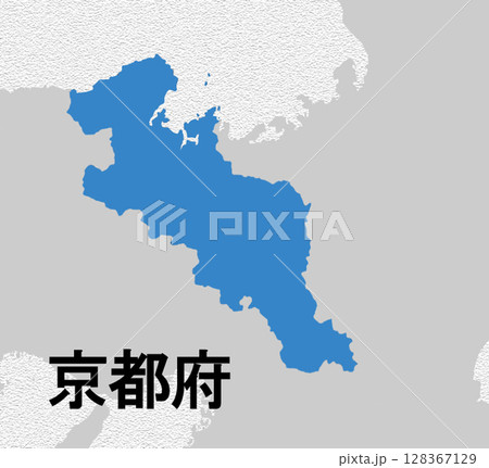 日本地図　京都府 128367129