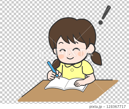 学習する子ども:思考とひらめき 学習する子ども:思考とひらめき 128367717