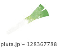 シンプルな長ネギのイラスト 128367788