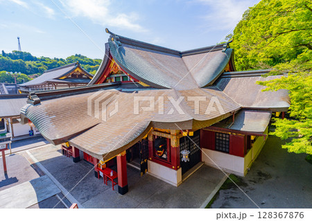 (佐賀県)祐徳稲荷神社 御本殿舞台 (佐賀県)祐徳稲荷神社 御本殿舞台 128367876
