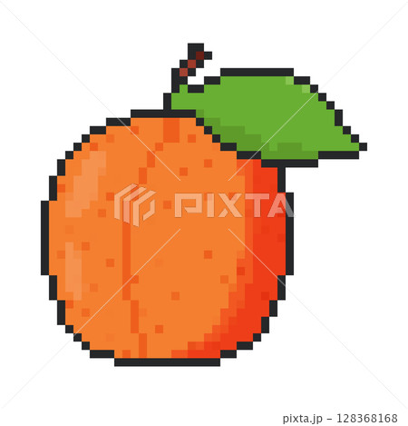 8 bit peach icon. Pixel art object. Retro 80s,90s video game graphics. 8 bit peach icon. Pixel art object. Retro 80s,90s video game graphics. 128368168
