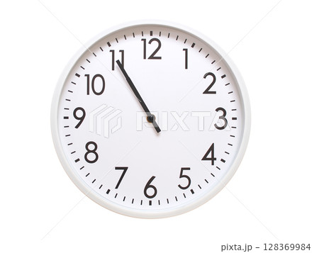 Wall clock showing 10:55 or 22:55. minimalist analog wall clock. suitable for time concept, deadline, schedule, or time zone visuals. Wall clock showing 10:55 or 22:55. minimalist analog wall clock. suitable for time concept, deadline, schedule, or time zone visuals. 128369984