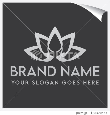 Graceful Lotus Logo Design 128370433