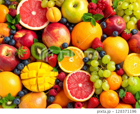 様々な種類のフルーツ 様々な種類のフルーツ 128371196