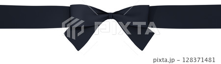 3D素材_リボン_黒 128371481