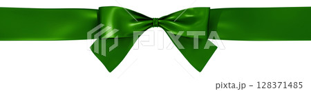 3D素材_リボン_緑 128371485