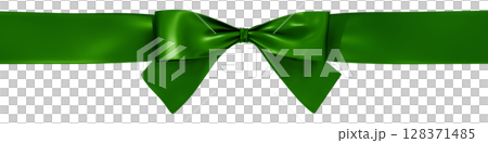3D素材_リボン_緑 128371485