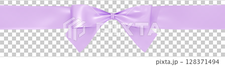 3D素材_リボン_紫 128371494