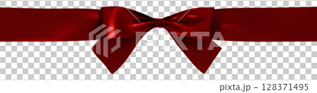 3D素材_リボン_赤 128371495