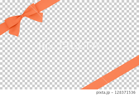 3D材質_絲帶_橘色 128371536