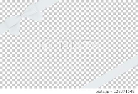 3D material_ribbon_white 3D material_ribbon_white 128371549