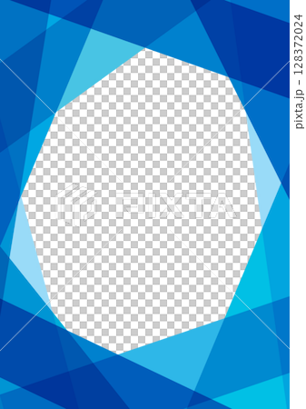 幾何学のフレームデザイン 背景素材 青 幾何学のフレームデザイン 背景素材 青 128372024