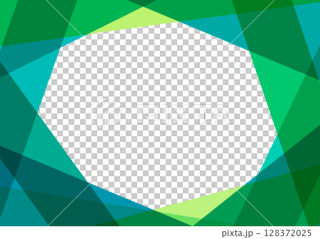 幾何学のフレームデザイン 背景素材 グリーン 幾何学のフレームデザイン 背景素材 グリーン 128372025