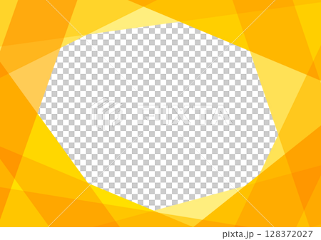 Geometric frame design background material yellow 128372027