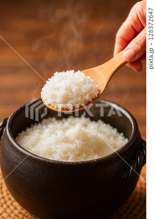 土鍋ご飯 128372647