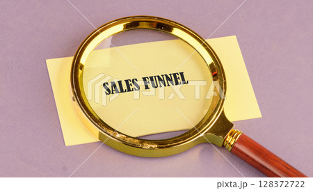 The SALES FUNNEL concept text. A place to copy. Business concept. Internet concept. 128372722