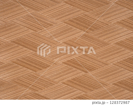 Elegant crisscrossing wooden veneer with a smooth finish and natural tones. Elegant crisscrossing wooden veneer with a smooth finish and natural tones. 128372987