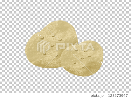 簡單的手繪馬鈴薯插圖 128373947