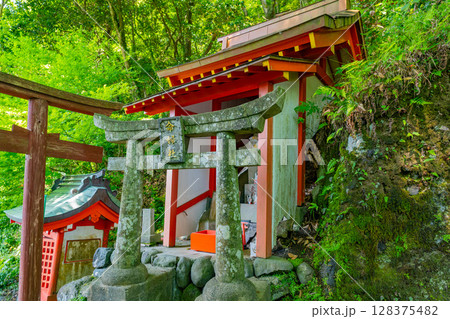 (佐賀県)祐徳稲荷神社 奥の院に続く参道 (佐賀県)祐徳稲荷神社 奥の院に続く参道 128375482