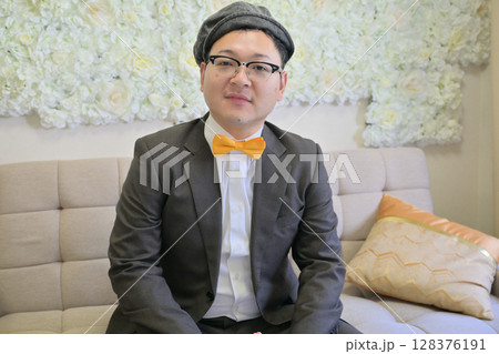 蝶ネクタイ 帽子 男性 蝶ネクタイ 帽子 男性 128376191