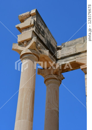 キプロス、リマソル（レメソス）郊外、クリオンの古代遺跡、アポロ神殿 128376678