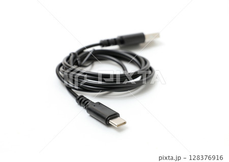 ケーブル, USBケーブル, USB, OA機器, デジタル, パソコン, ビジネス, 接続、情報 128376916