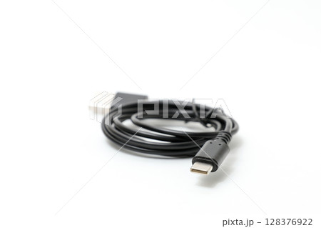ケーブル, USBケーブル, USB, OA機器, デジタル, パソコン, ビジネス, 接続、情報 128376922