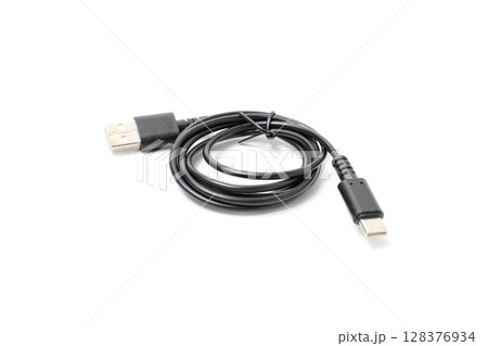 ケーブル, USBケーブル, USB, OA機器, デジタル, パソコン, ビジネス, 接続、情報 128376934