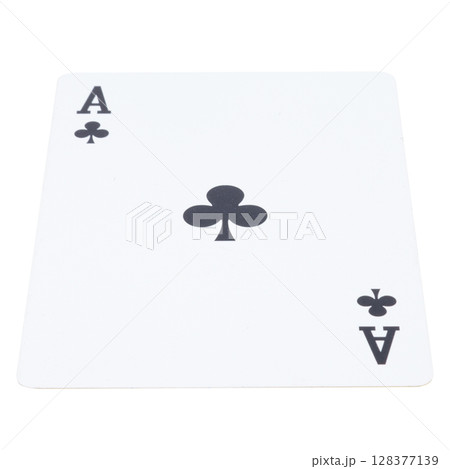 card gambling on white game luck ace clubs 128377139
